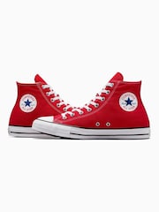 Converse Red Chuck Taylor All Star High Trainers - Image 5 of 12
