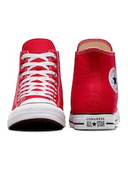 Converse Red Chuck Taylor All Star High Trainers - Image 6 of 12