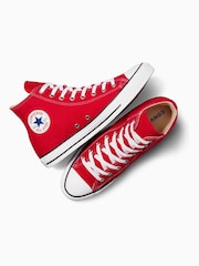 Converse Red Chuck Taylor All Star High Trainers - Image 7 of 12