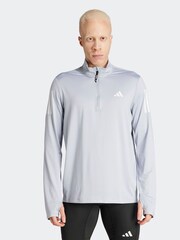 adidas Grey Own the Run Half-Zip Track Top - Image 2 of 9