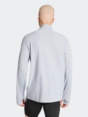 adidas Grey Own the Run Half-Zip Track Top - Image 3 of 9