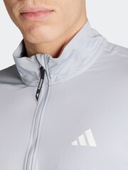 adidas Grey Own the Run Half-Zip Track Top - Image 4 of 9
