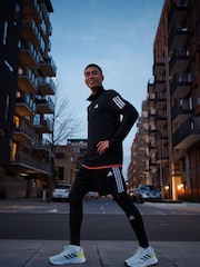 Zwart - adidas Own the Run Quarter Zip Jacket - Image 7 of 8