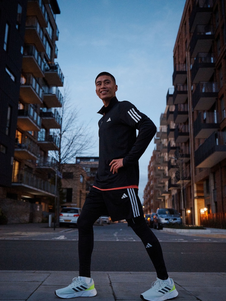adidas Black Own the Run Quarter Zip Jacket - Image 7 of 8