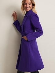 Phase Eight Purple Susanna Wool Coat - Image 3 of 8
