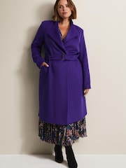 Phase Eight Purple Susanna Wool Coat - Image 5 of 8