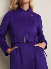 Phase Eight Purple Susanna Wool Coat - Image 7 of 8