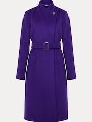 Phase Eight Purple Susanna Wool Coat - Image 8 of 8
