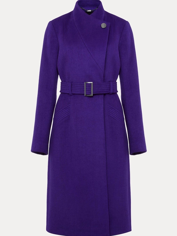 Phase Eight Purple Susanna Wool Coat - Image 8 of 8