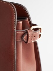Tan Brown Belted Workwear Tote Bag - Image 8 of 10