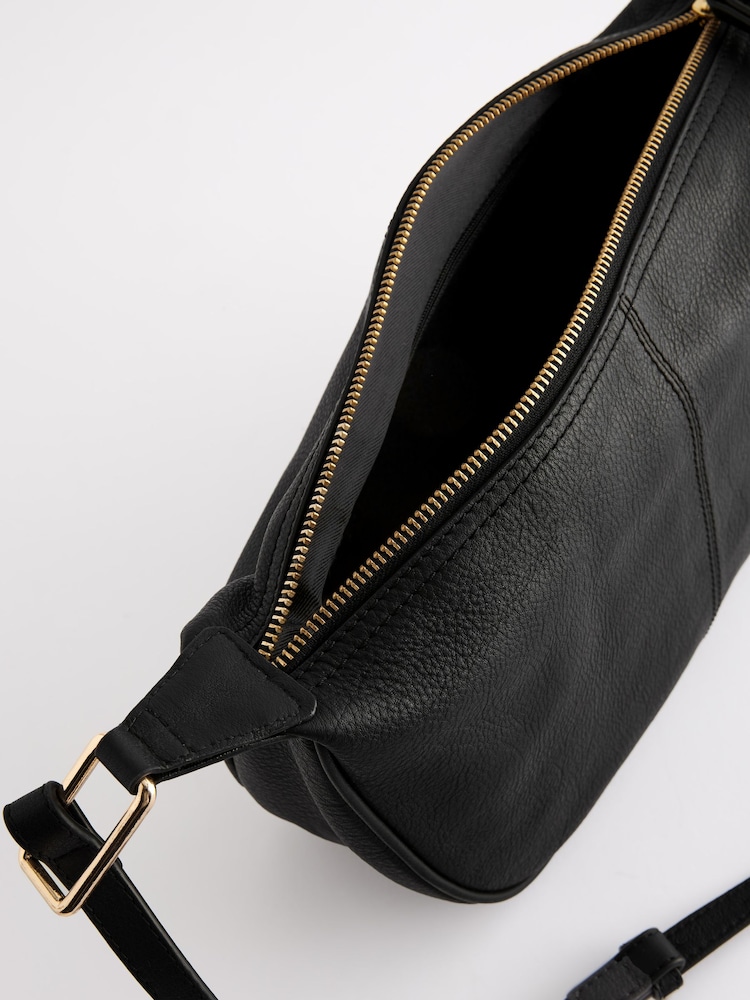 Black Leather Sling Bag - Image 10 of 10