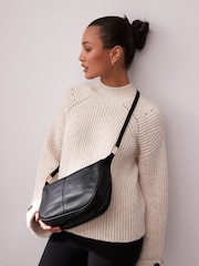 Black Leather Sling Bag - Image 3 of 10