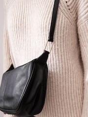 Black Leather Sling Bag - Image 4 of 10