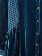 White Stuff Blue Farley Velvet Tunic - Image 7 of 7