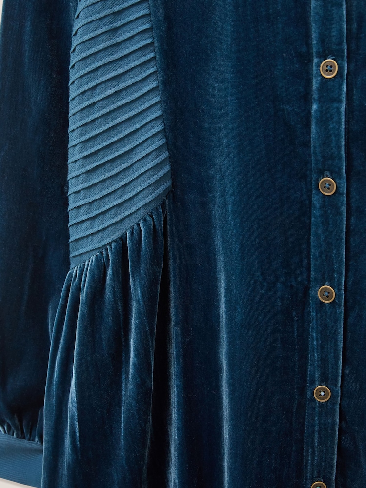 White Stuff Blue Farley Velvet Tunic - Image 7 of 7 White Stuff Blue Farley Velvet Tunic - Image 7 of 7