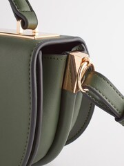 Green Top Handle Saddle Bag - Image 6 of 8