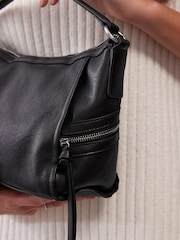 Black Casual Side Zip Cross-Body Bag - Image 3 of 9