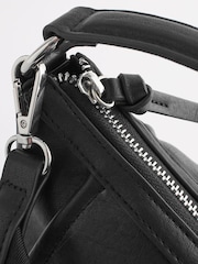 Black Casual Side Zip Cross-Body Bag - Image 8 of 9