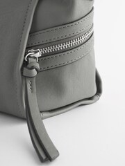 Grey Casual Side Zip Cross-Body Bag - Image 5 of 5