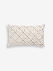 Natural Chevron Bobble 40 x 59cm Cushion - Image 2 of 5