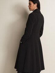 Phase Eight Black Long Smart Sandra Coat - Image 2 of 6