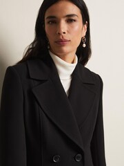 Phase Eight Black Long Smart Sandra Coat - Image 4 of 6