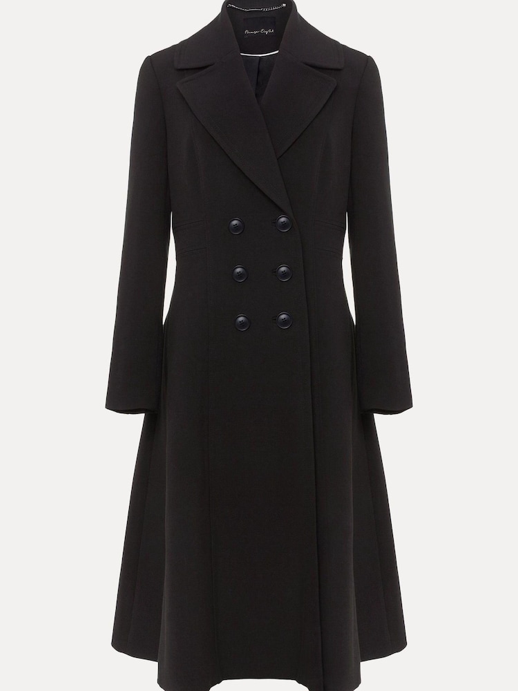 Phase Eight Black Long Smart Sandra Coat - Image 6 of 6