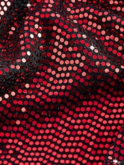 Red Midi Sequin Skirt - Image 6 of 6
