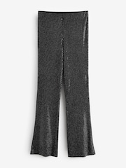 Black Flared Sequin Trousers - Image 2 of 6