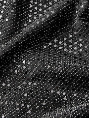 Black Flared Sequin Trousers - Image 3 of 6