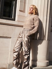 Bronze Parachute Cotton Cargo Trousers - Image 1 of 5