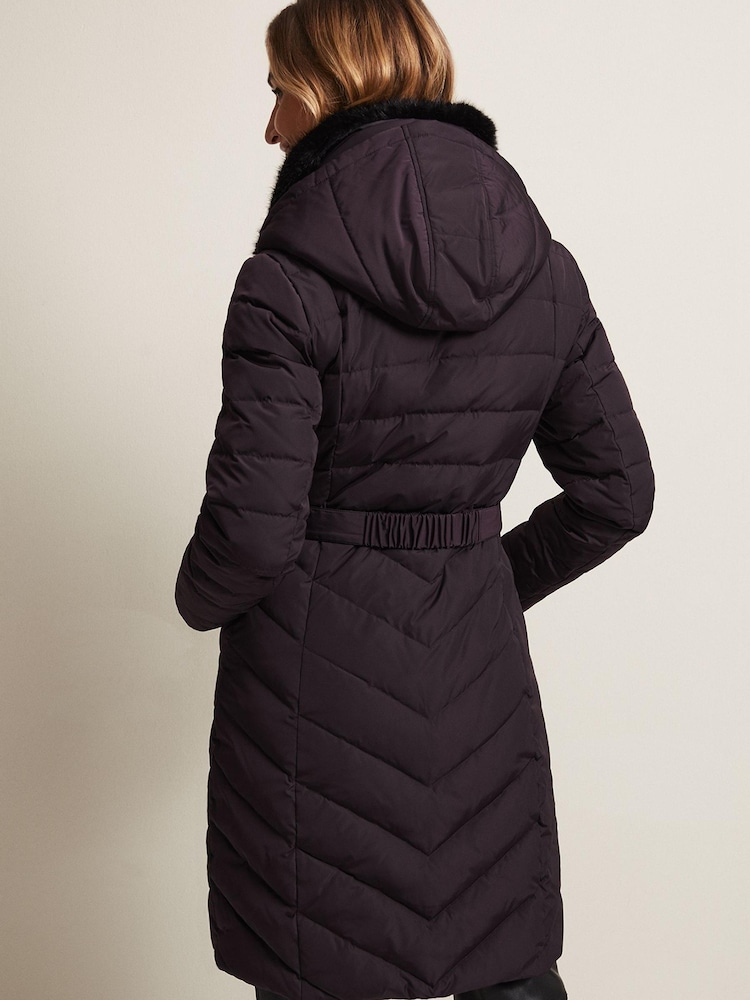 Phase Eight Red Petite Bobbie Puffer Coat - Image 2 of 6