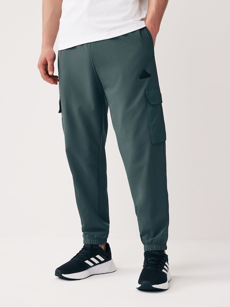 adidas Green Sportswear City Escape Premium Cargo Joggers - Image 1 of 5