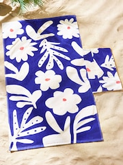 Blue Pocket 100% Cotton Beach Towel - Image 2 of 5
