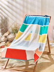 Multi Monogram 100% Cotton Beach Towel - Image 1 of 3