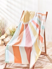 Multi Sand Resistant 100% Cotton Beach Towel - Image 1 of 3