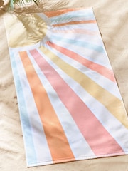 Multi Sand Resistant 100% Cotton Beach Towel - Image 2 of 3