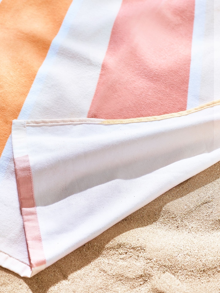 Multi Sand Resistant 100% Cotton Beach Towel - Image 3 of 3