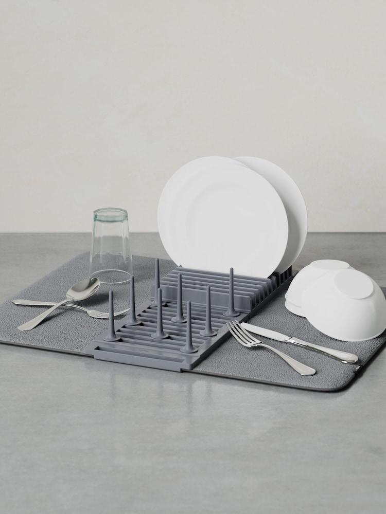 Umbra Grey UDry Drying Rack with Mat - Image 2 of 6