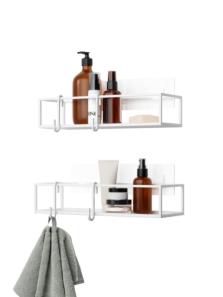Umbra White Cubiko Shower Caddy - Image 3 of 4