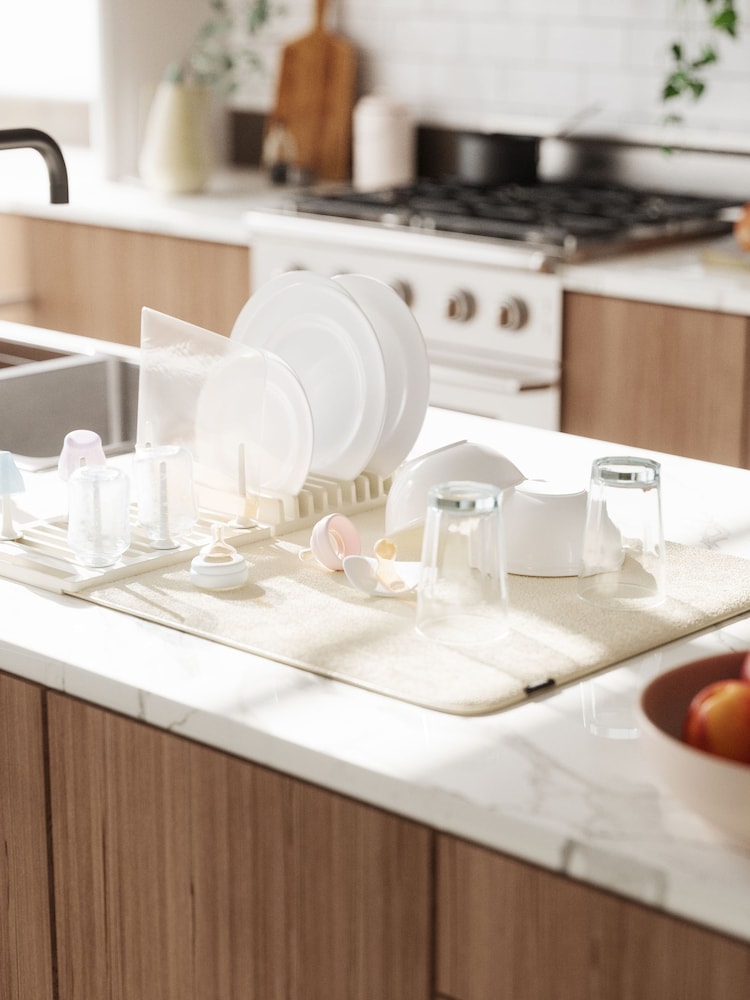 Umbra Cream UDry Drying Rack with Mat - Image 1 of 4