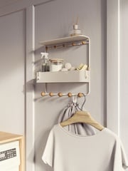 Umbra White Estique Shelf with Hooks - Image 2 of 4