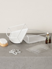Umbra White Cubiko Corner Shower Caddy - Image 3 of 4