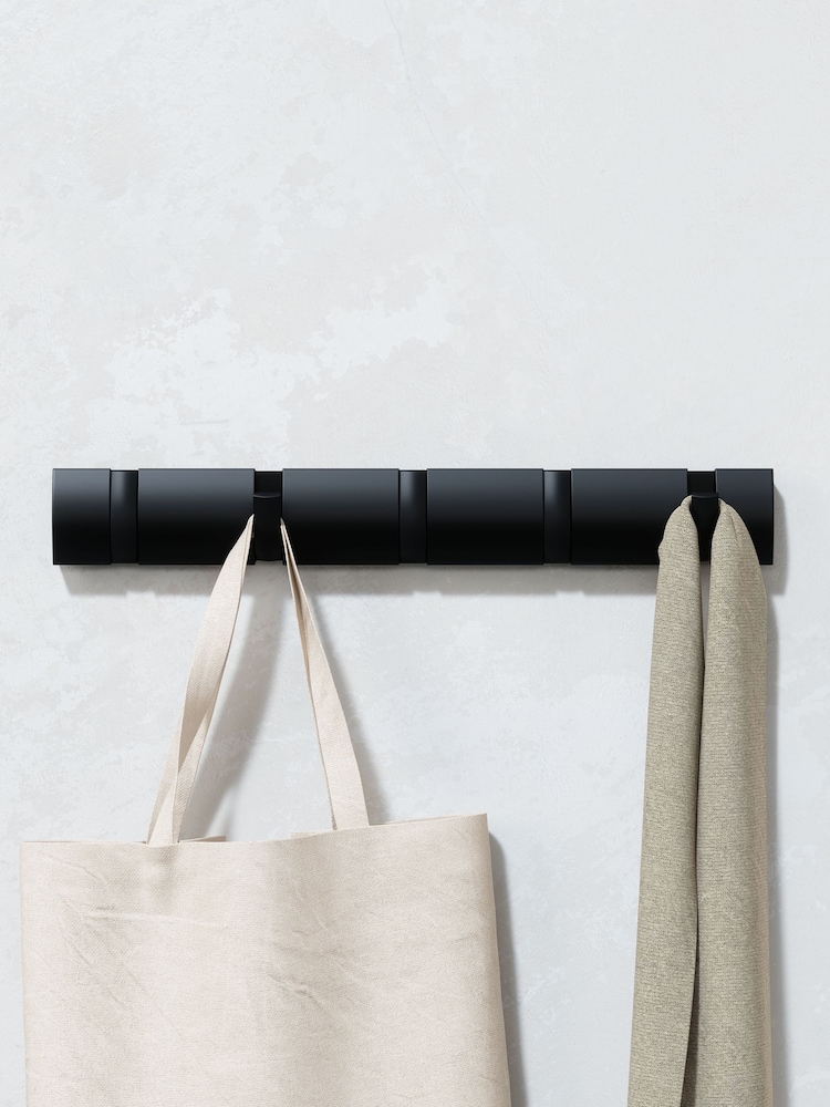 Umbra Flip Wall Mounted Space Saving Coat Hooks - Image 2 of 4