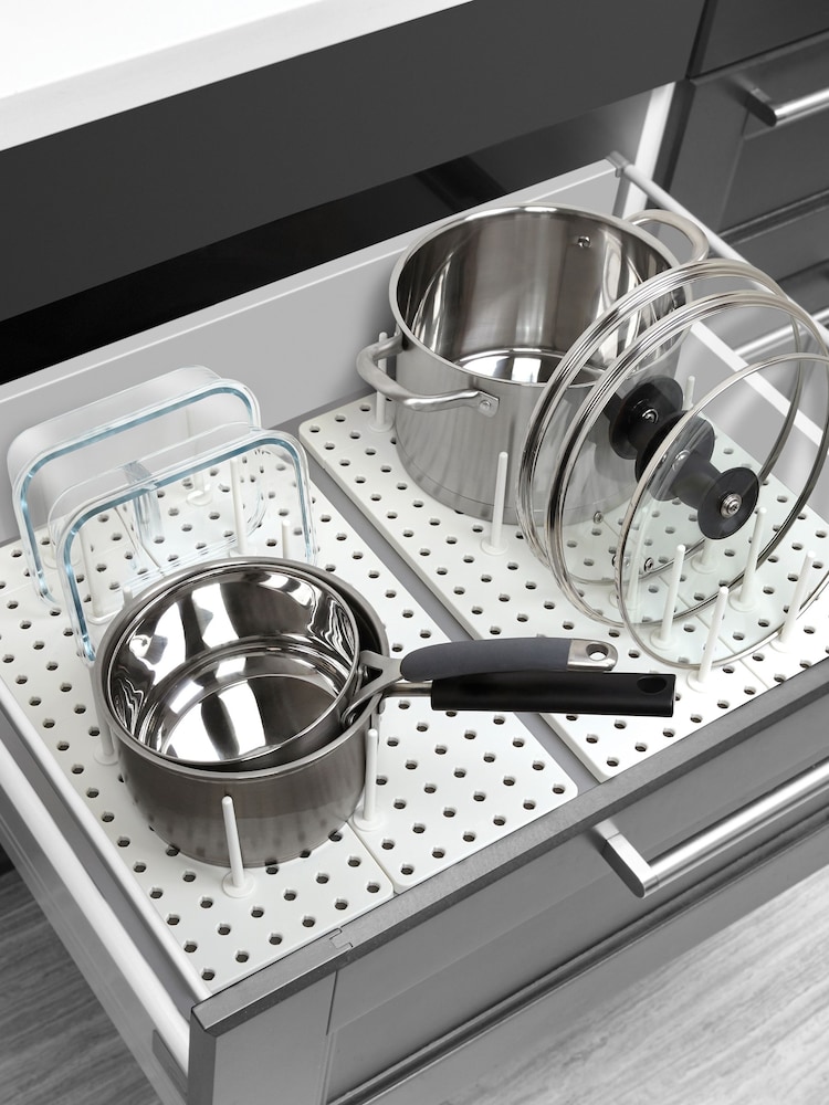 Umbra White Peggy Drawer Organiser - Image 1 of 4