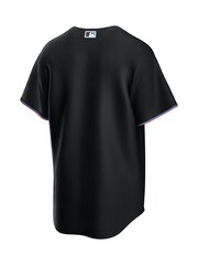 Nike Black Miami Marlins Official Replica Alternate Jersey - Image 3 of 3