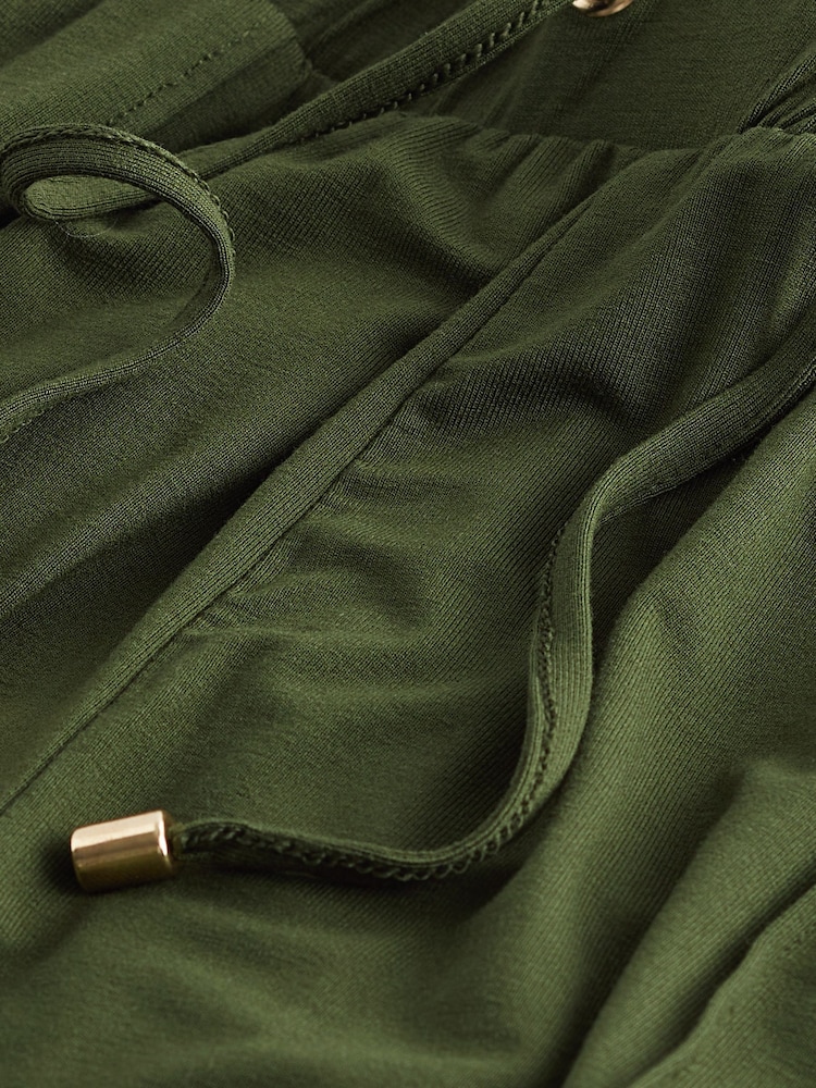 Khaki Green Cargo Jersey Joggers - Image 7 of 7