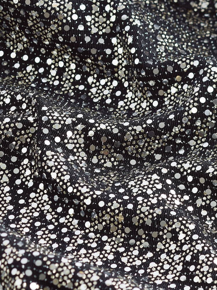 Silver Leopard Sequin Shirt - Image 7 of 7