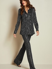 Black Sequin Shirt - Image 4 of 6