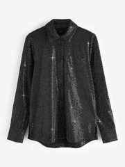 Black Sequin Shirt - Image 5 of 6